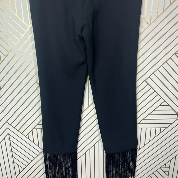 Prabal Gurung Fringe Trousers Pants in Black Size US 2 - Picture 9 of 12
